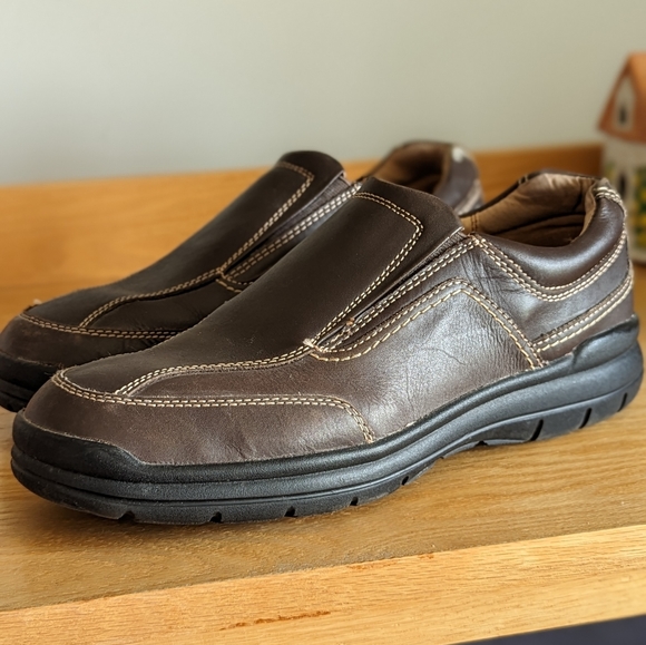 Men's brown Arnold Palmer loafers size 10M - Picture 2 of 3